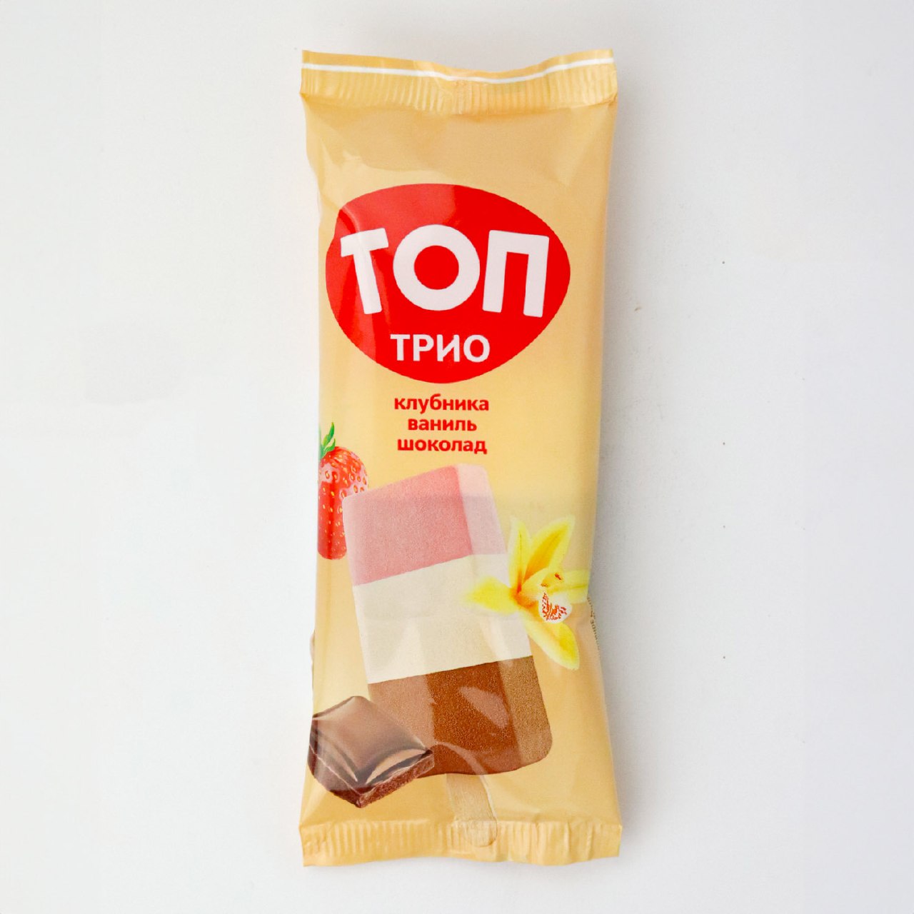 Înghețată TOP TRIO CHOCOLATE VANILLA STRAWBERRY